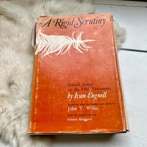 1969 A Rigid Scrunity Old Testament Ivan Engnell Christian 1960s Book Christianity Jesus Bible home school church Bible Christ gift ideas
