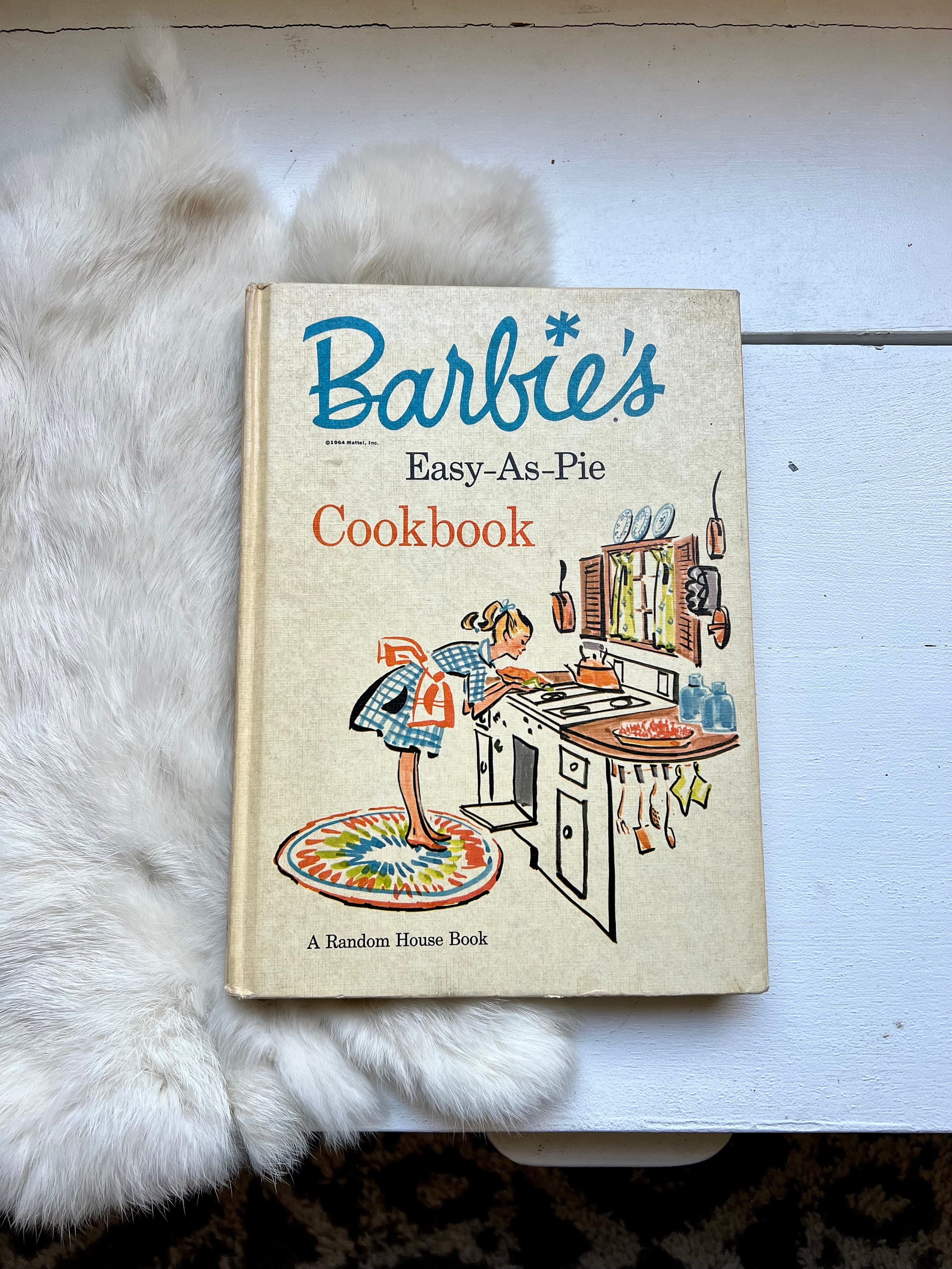 1964 Barbie Easy as Pie Vintage Cookbook Recipes Retro Kitchen 