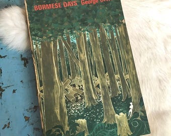 1962 Burmese Days Book by George Orwell: Vintage Political Fiction