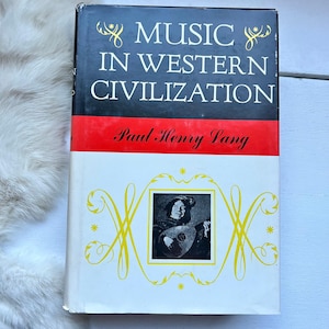 1969 Music History book Western Civilization Renaissance 1960s music song book history home school text book music teaching vintage gift