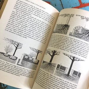 1970s gardeners guide book home gardening trees shrubs plants by John Burton Brimer plant home decor gifts for dads Father’s Day plant care