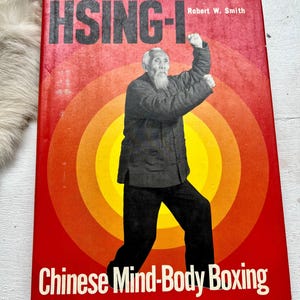 1974 Hsing-I Chinese Boxing Karate Kung Fu book Martial Arts how exercise Asian fighting guide gift ideas Self defense 1970s home decor