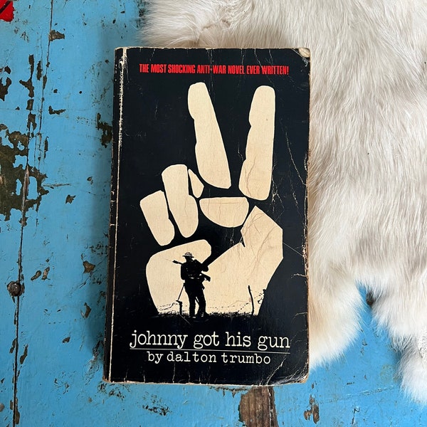 1970 Johnny Got His Gun Dalton Trumbo anti war book Vietnam US history World War 1 2 WW2 history fiction 1970s home decor vintage gift dads