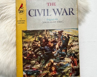 1958 Civil War Abraham Lincoln Fletcher Pratt book United States US Antique historical literature history gifts for dads vintage 1950s decor