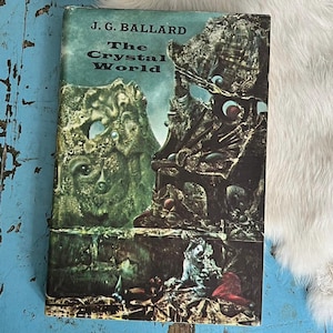 1965 The Crystal World Science Fiction 1960s book J. G. Ballard fantasy spacecraft aliens ufo home decor fiction sci fi space mystery gifts