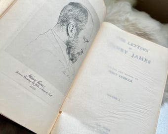 1920 "The Letters of Henry James Vol 1" Antique Book