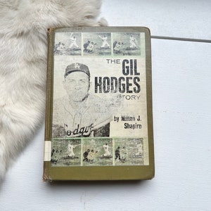 1960 Gil Hodges Story Baseball book Dodgers MLB children’s book sustainable vintage hardcover boys room decor science book gift dads fathers