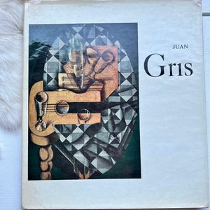 Libro de artista de arte de Juan Gris de 1951 Pintura abstracta moderna de mediados de siglo de los años 1950 impresa Inglaterra historia mesa de café arte artista regalo pintor