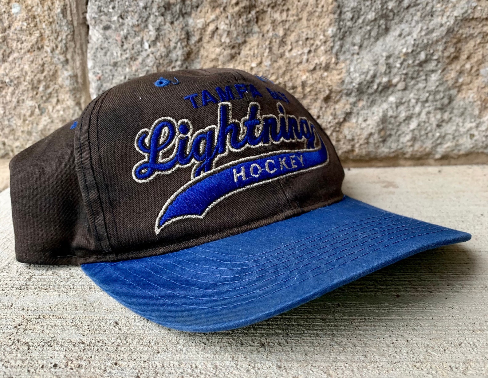 Vintage Tampa Bay Lightning Starter Script SnapBack Sombrero Etsy