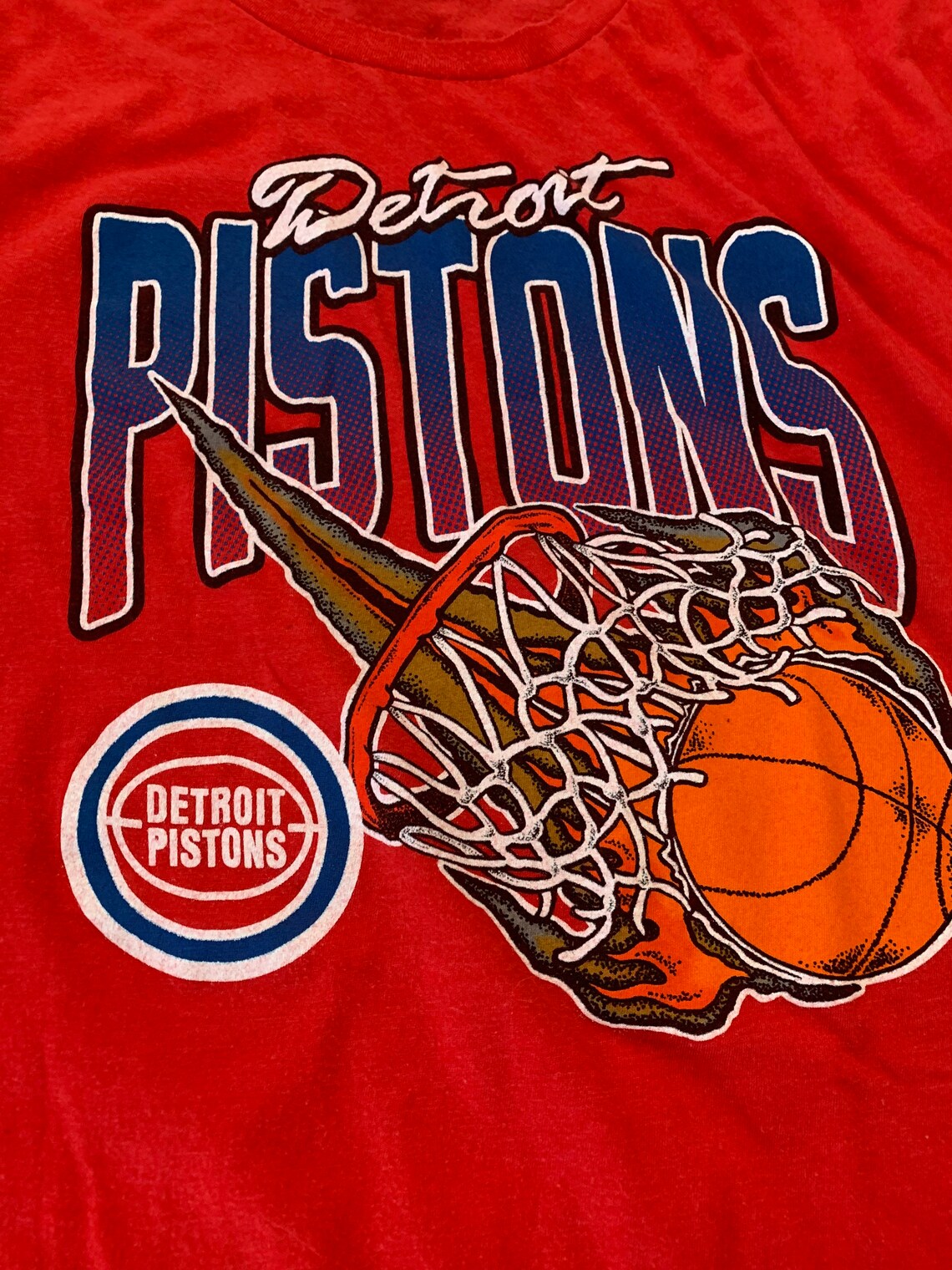 Vintage Detroit Pistons T Shirt par Tribute Rare 90s NBA Etsy