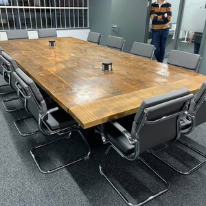 Extending Industrial Dining Table And Bench Reverse Etsy
