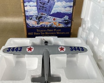 レアWings of Texaco 1927 Ford Tri-Motor 2機 Texaco - Wings Of Texaco #7 1999 - 1927 Ford Tri-motor Airplane