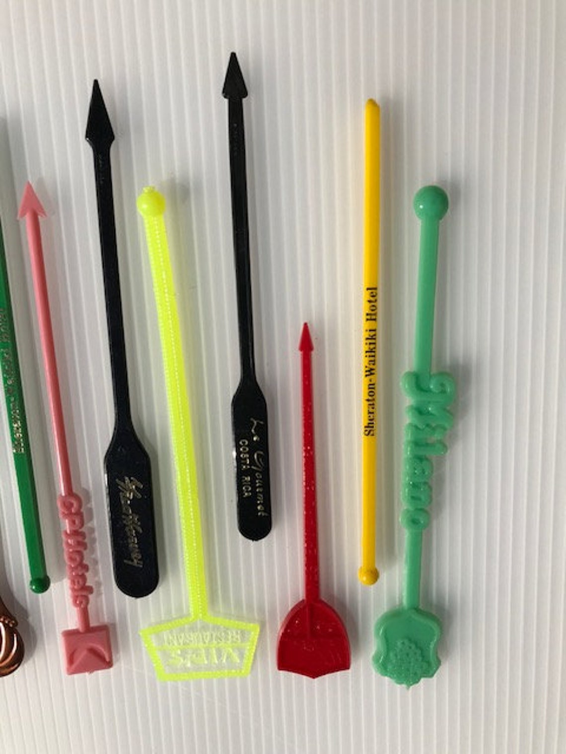 Vintage Retro Swizzle Stick Collection Etsy