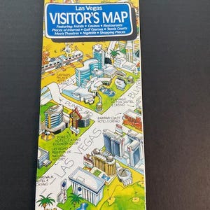 Karykaturalna mapa Las Vegas 1989