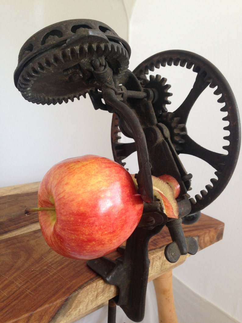 Antique 1880s Cast Iron Apple Peeler Reading Hardware Co. Etsy