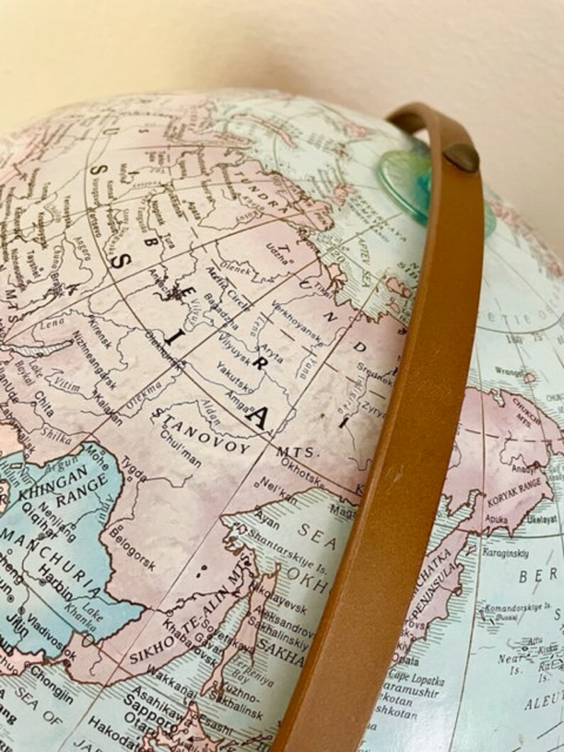 Vintage Replogle World Classic 16” Globe With Floor Stand - Etsy