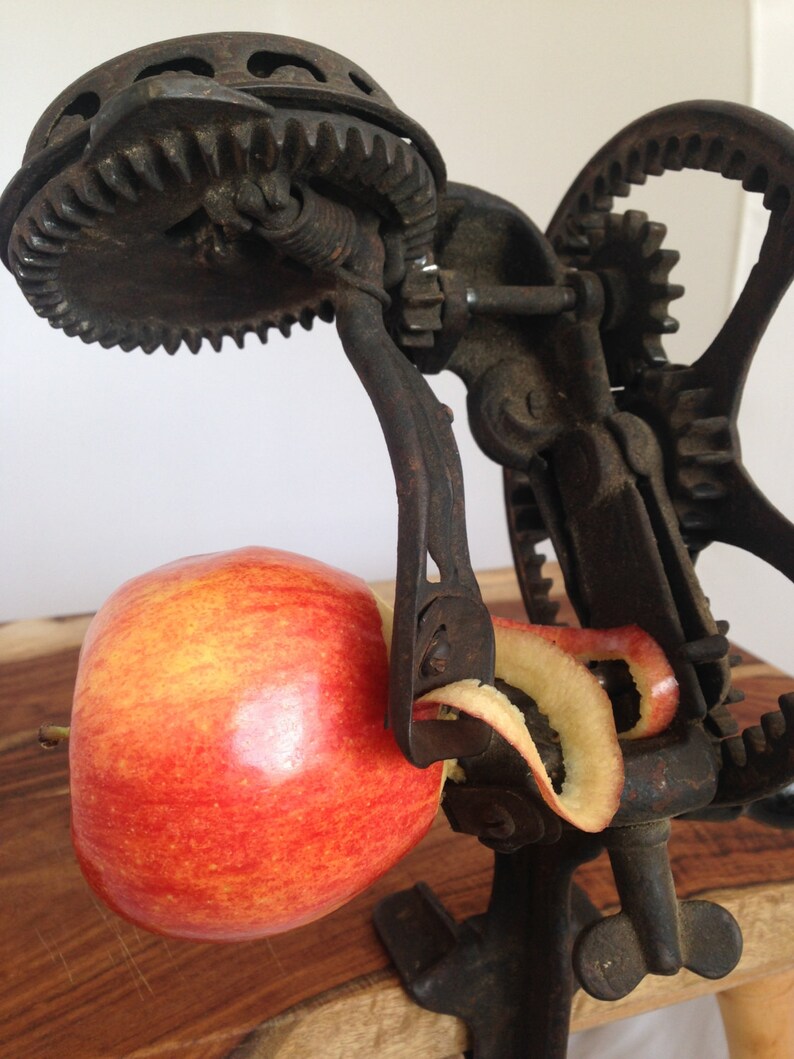 Antique 1880s Cast Iron Apple Peeler Reading Hardware Co. Etsy