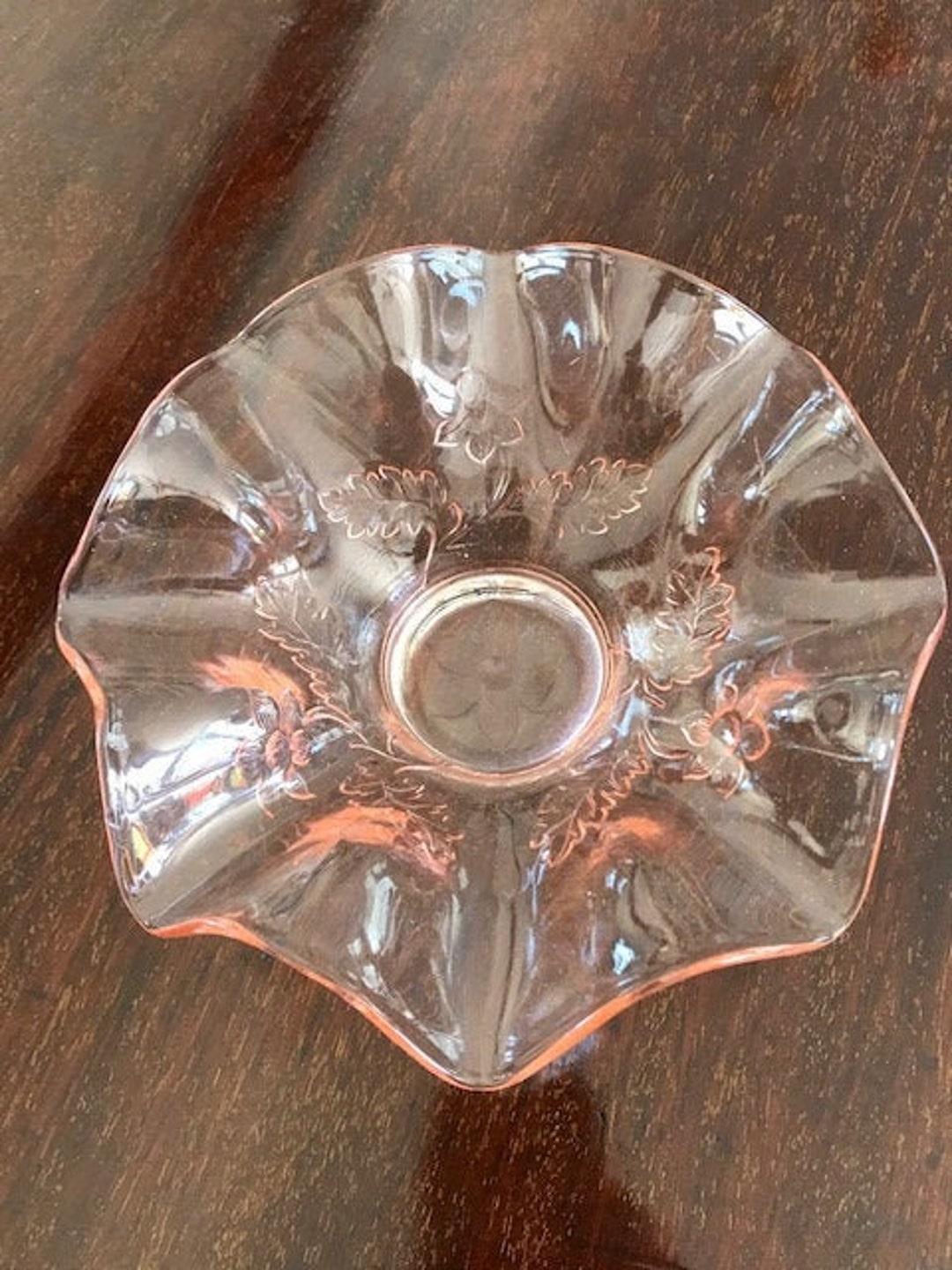 Pink 1930's Depression Glass Condiment Bowls Set of 2 Etsy