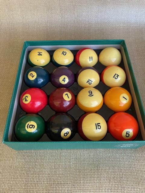 Vintage pool balls - Etsy 日本