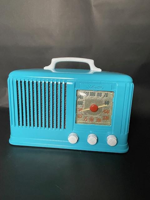 Vintage sears silvertone radio - Etsy 日本