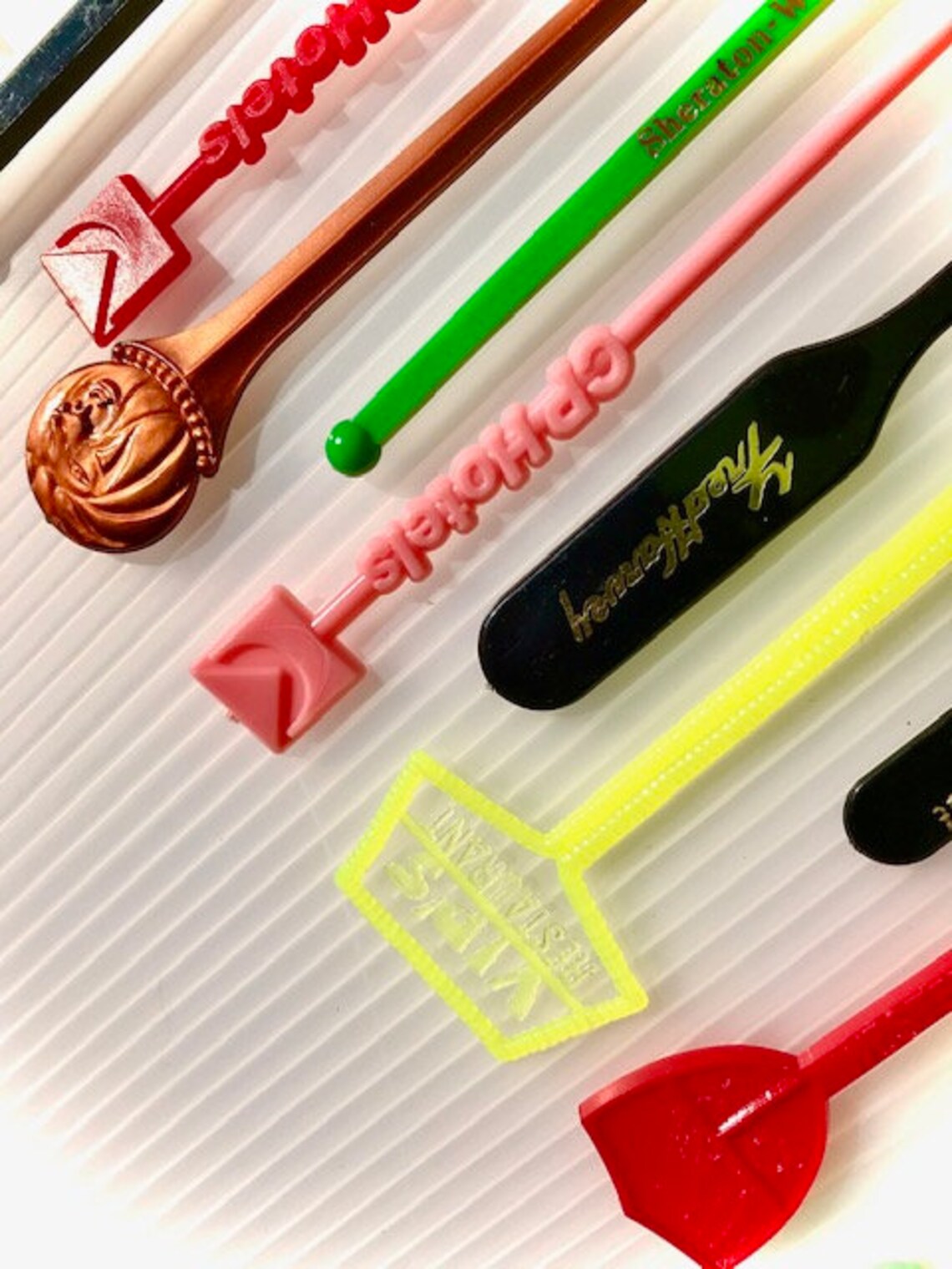 Vintage Retro Swizzle Stick Collection Retro Drink Etsy