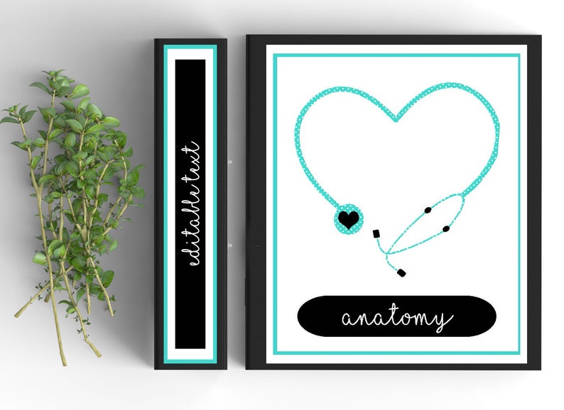 Medical School Editable Binder Coverpersonalized Binder Etsy