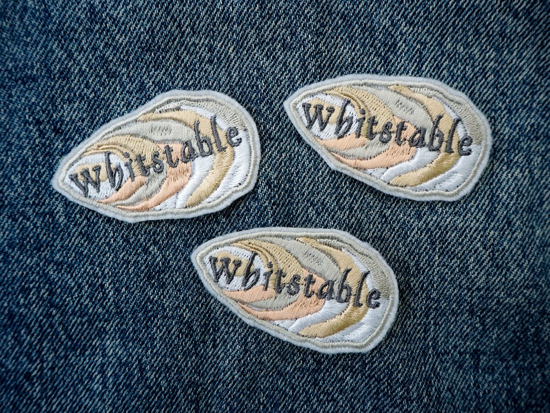Whitstable Oyster Shell Iron on Patch image 4