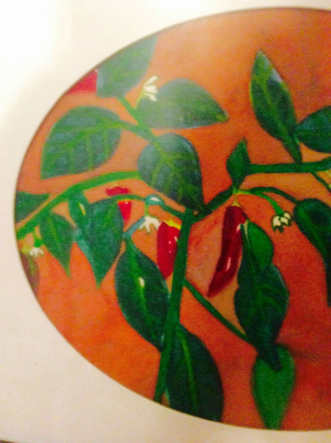 Watercolor Pepper Painting Kitchen Decor Garden Lovers - Etsy