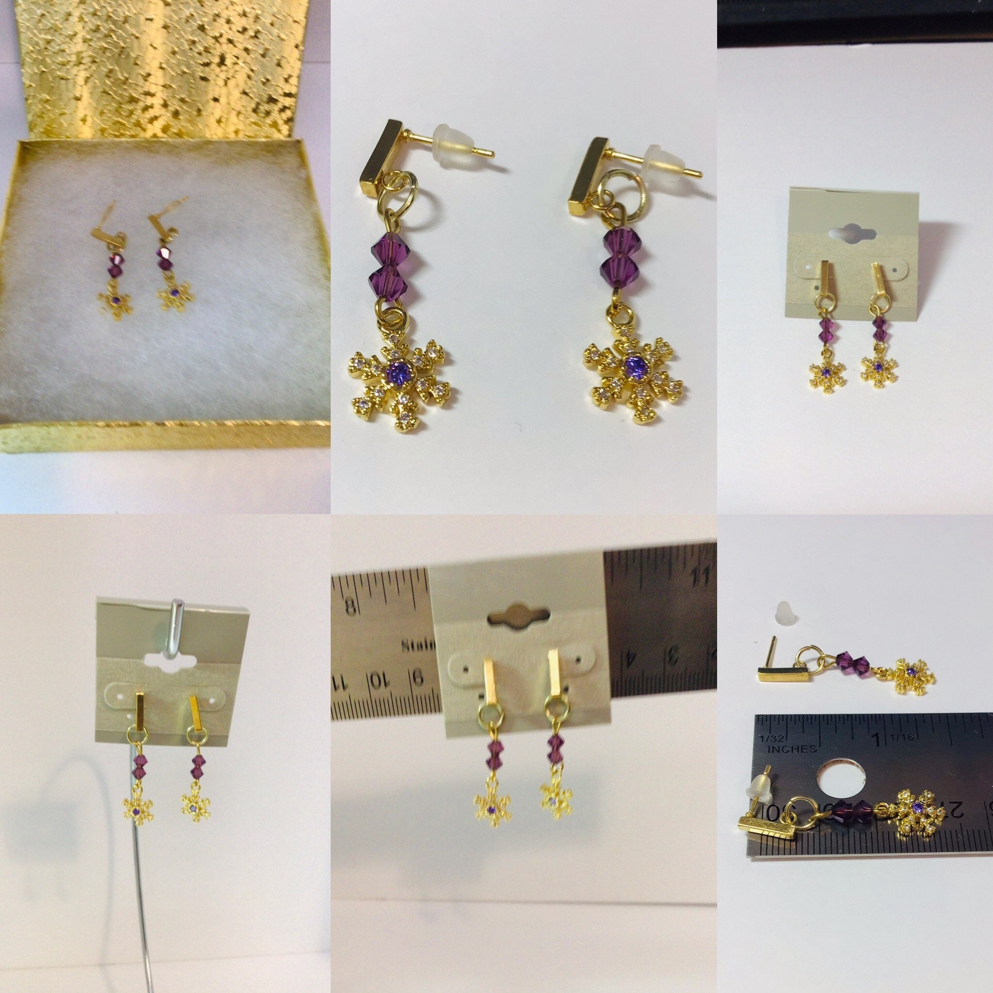 【BLACKPURPLE】5p Snow Crystal Point Earrings 51wrLqYPa4L._UY300_.jpg