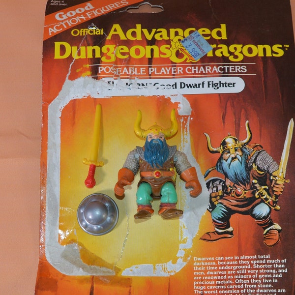 Elkhorn complete vintage Advanced Dungeons and Dragons action figure D&D 1983 LJN TSR