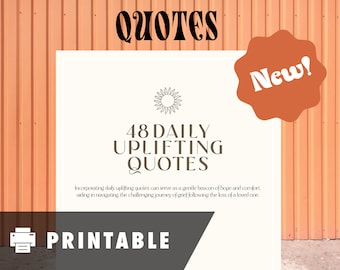 Comfort in Words - 48 Uplifting Quotes for Healing Hearts (Digital PDF)