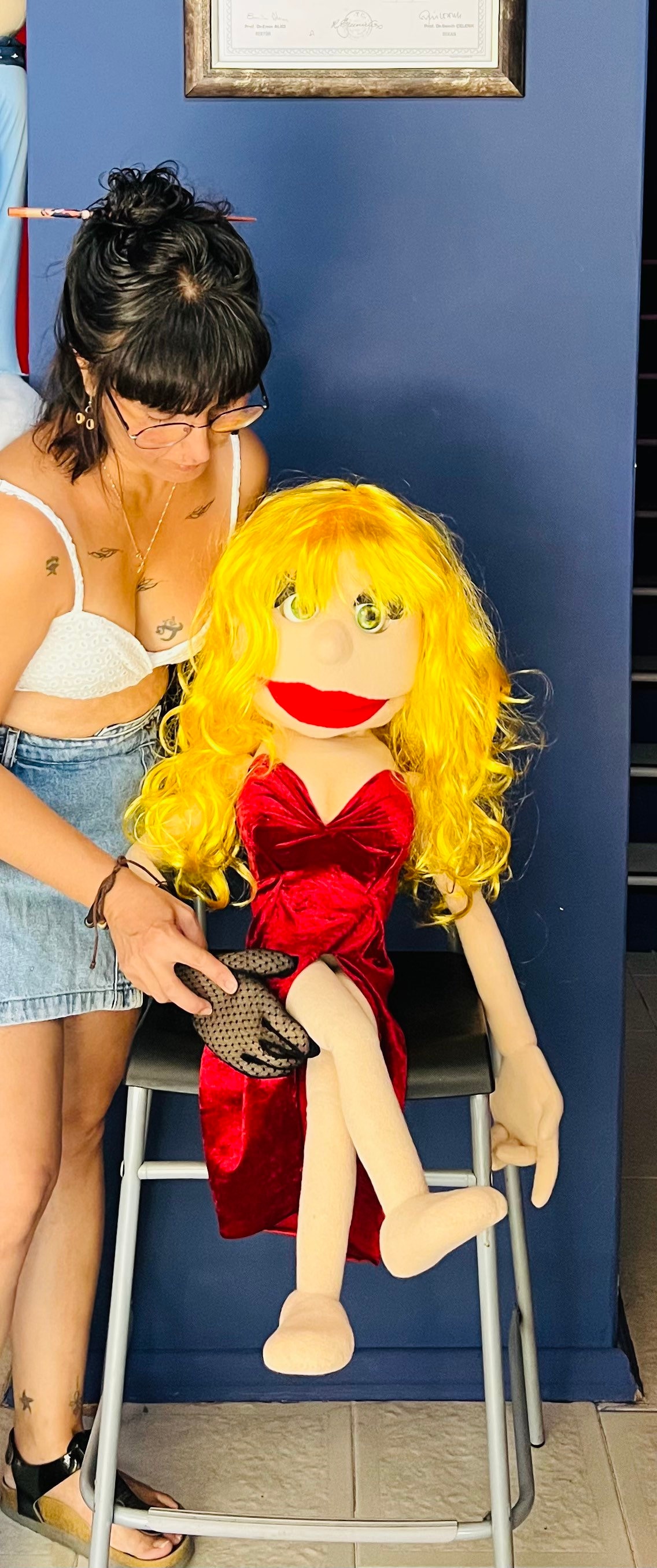 Professional Ventriloquist Puppet With Eye Blinking Mechanism Etsy