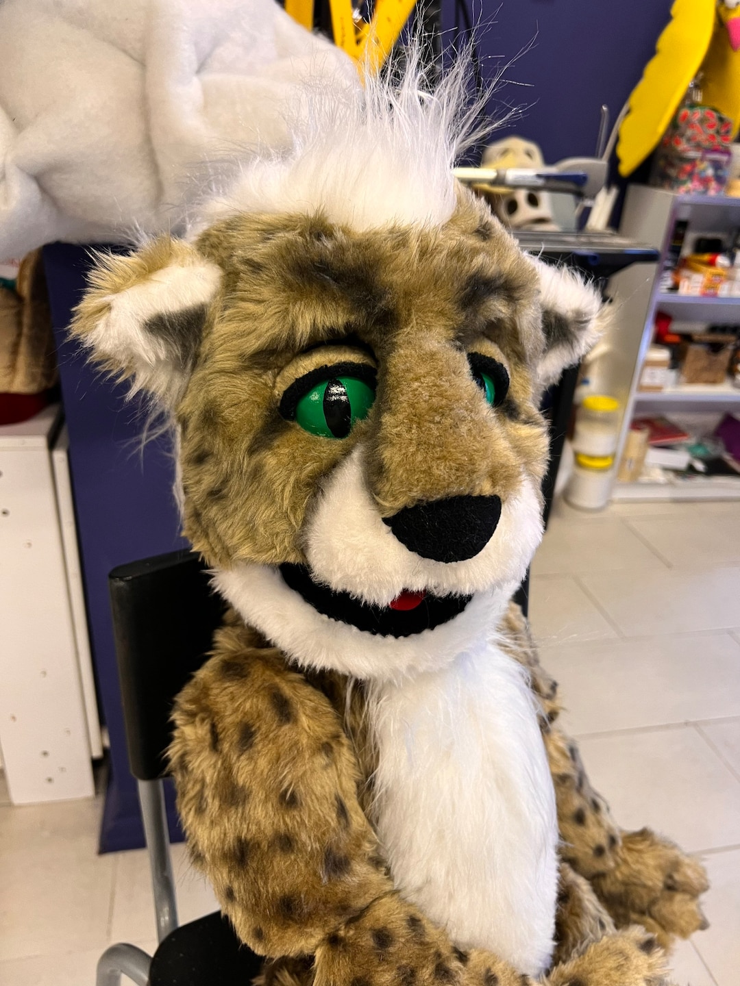 Professional Fur Puppet With Eye Blinking Mechanism Etsy
