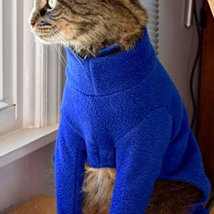 Dog or Cat Long John Style Pajamas Fleece Clothes Sweater Outfit Leash ...