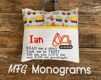 Personalized reading pillow for the little truck lover in your life!