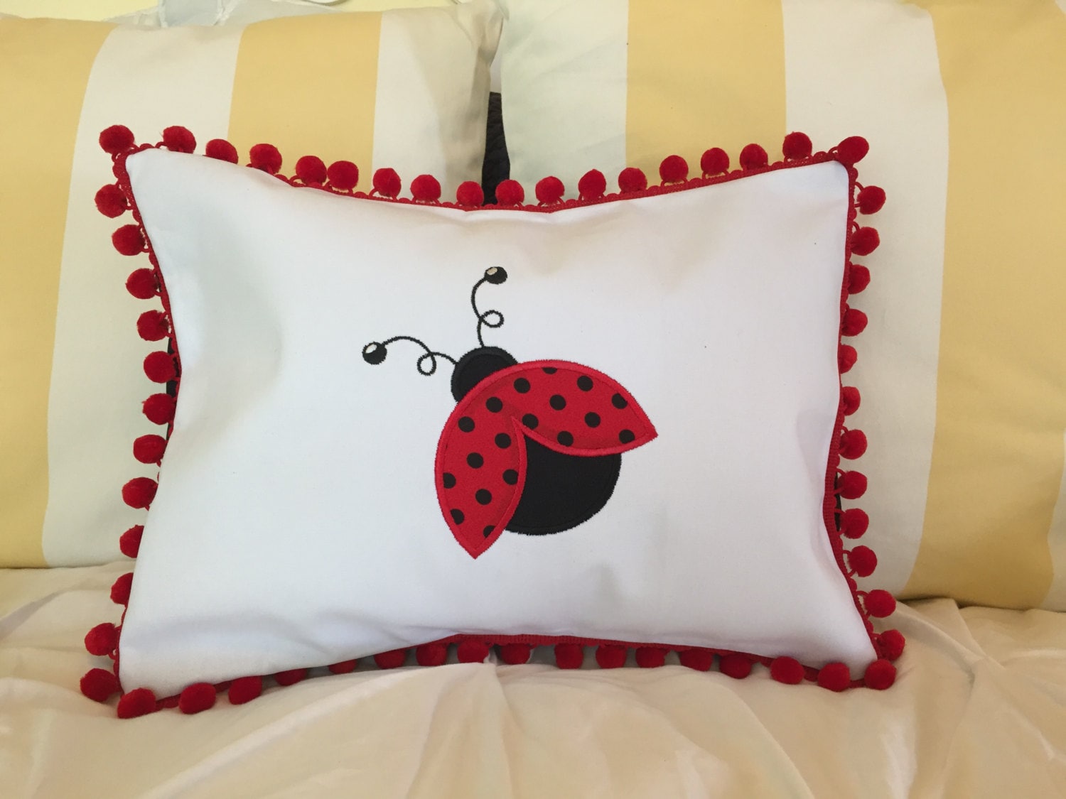 Ladybug pillow Etsy