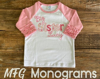 Big Sister shirt New sibling gift big sis new sibling shirt