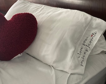 Valentine's Day Pillowcase: "Favorite" Person Gift