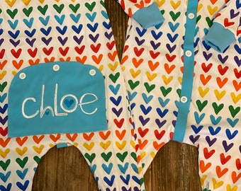 Personalized Heart clothing for your little loved one!