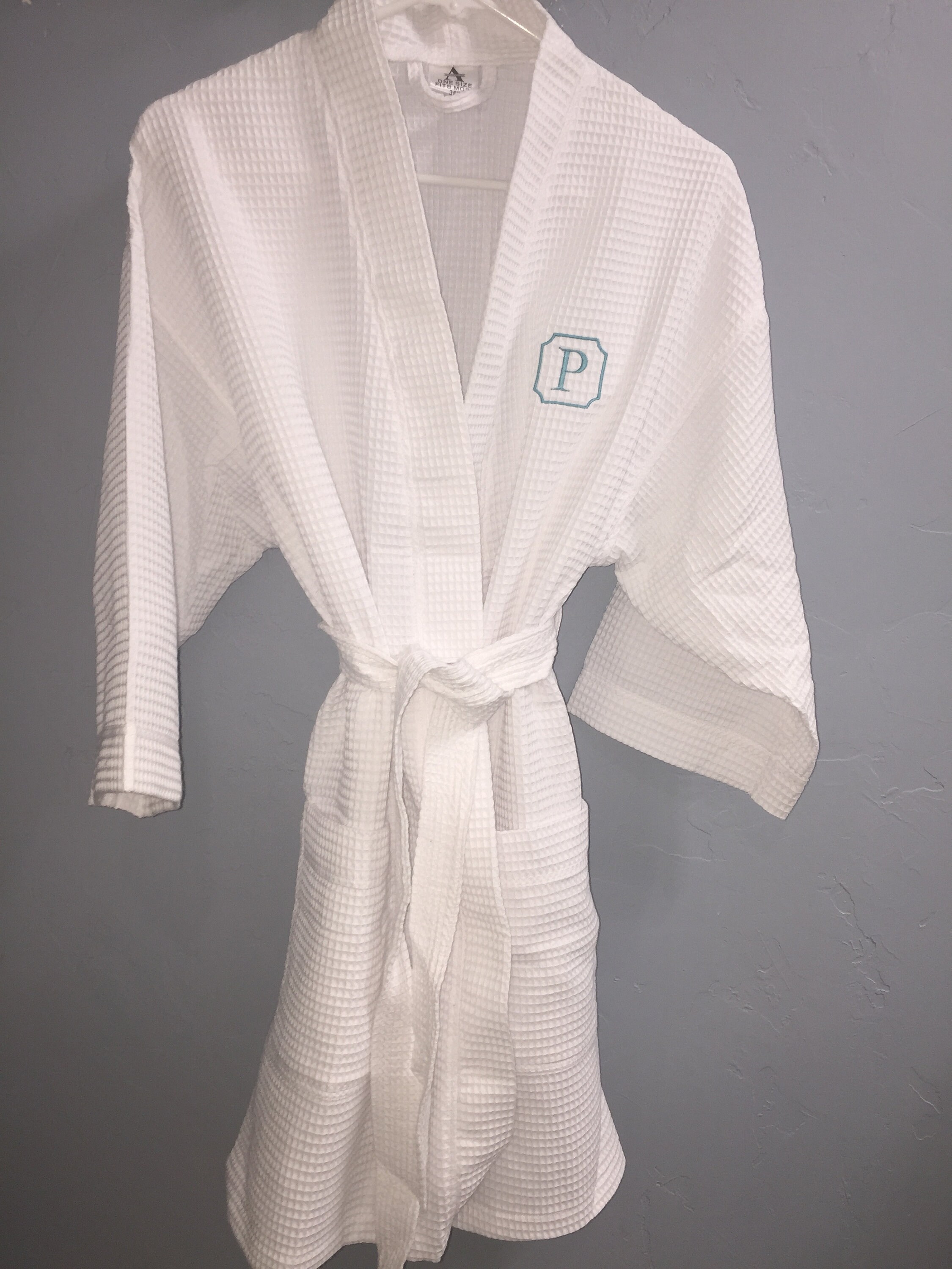 Women's Customized Waffle Weave Robe Etsy UK