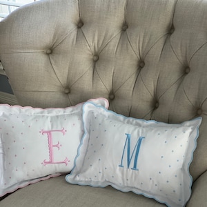 Accent Monogram Nursery Pillow Pillow for Nursery Personalized Baby Shower Gift Personalized Baby Gift