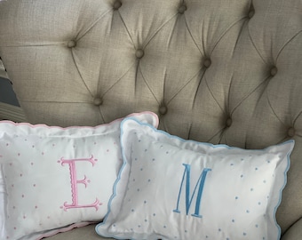 Accent Monogram Nursery Pillow Pillow for Nursery Personalized Baby Shower Gift Personalized Baby Gift