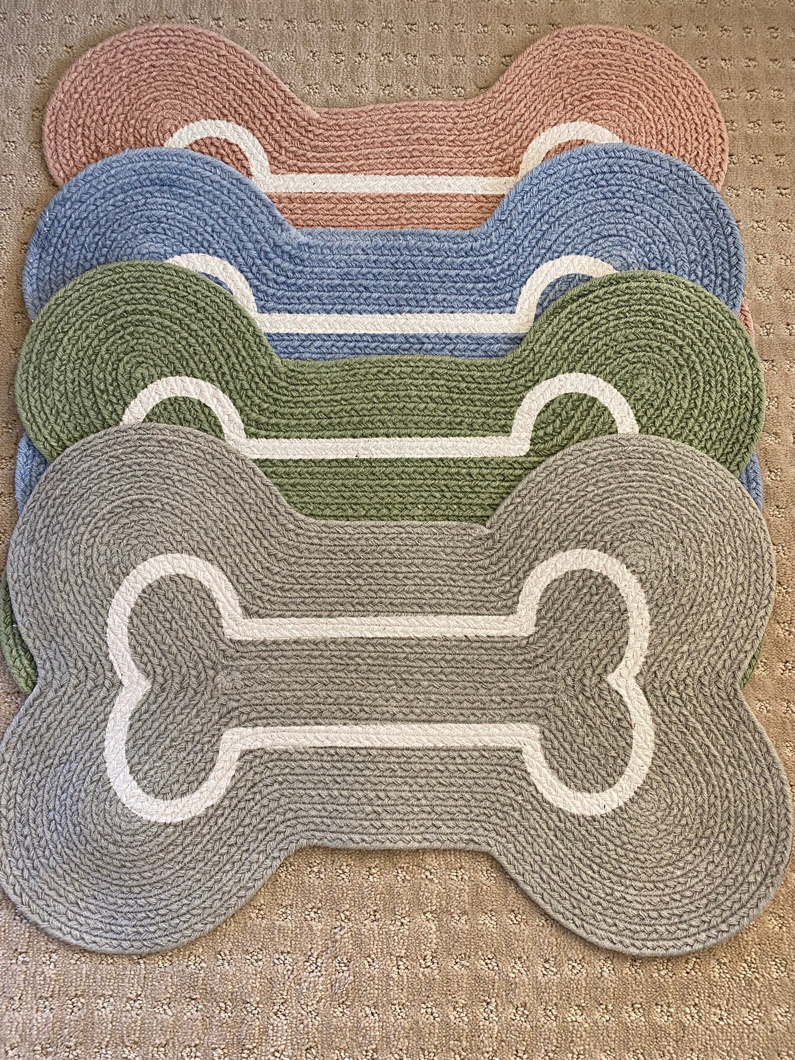 Personalized Dog Bone Mat Etsy