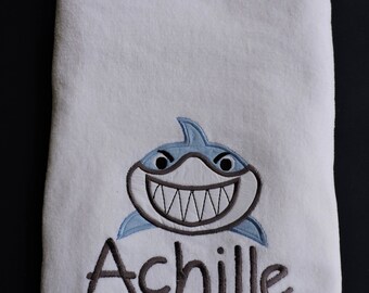 Customized Shark Beach Towel for boys and girls!
