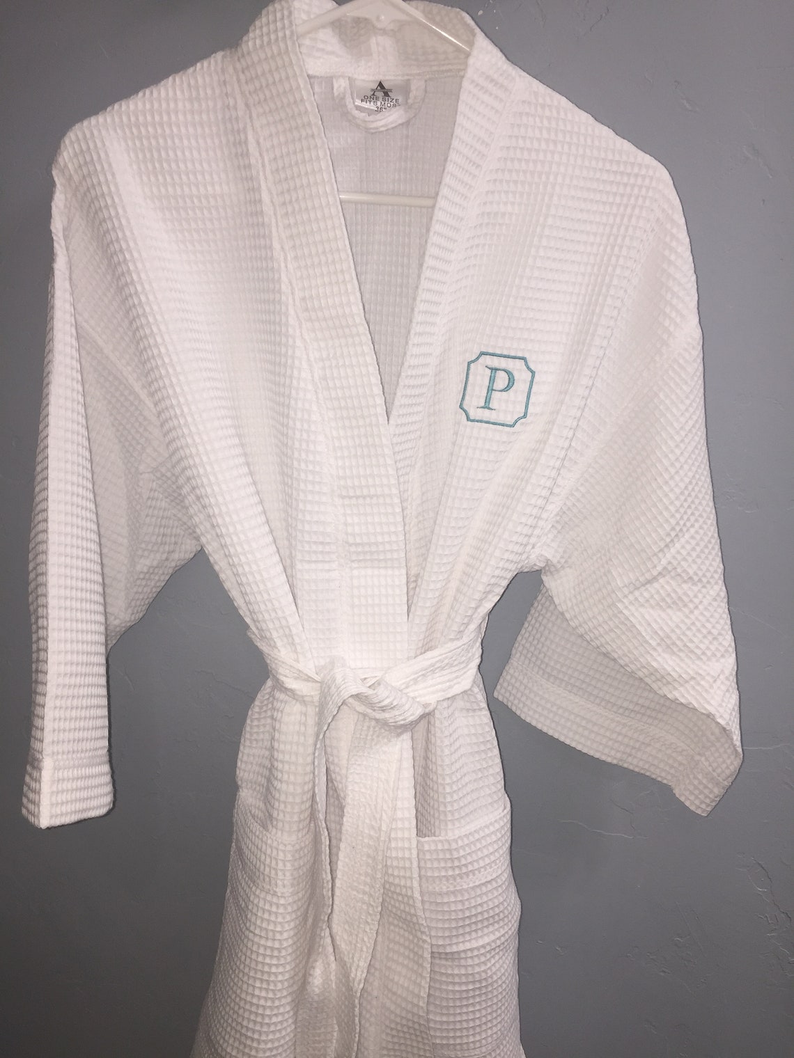 Women's Customized Waffle Weave Robe Etsy UK