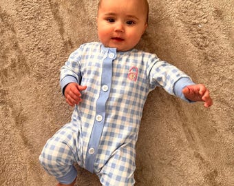 Baby loungewear with Personalized Butt Flap!