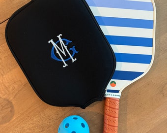 Monogrammed Pickle Ball Racquet Cover