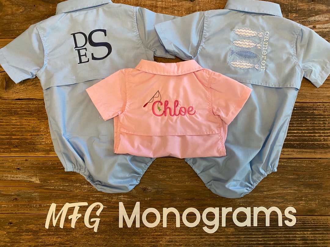 Personalized Fishing Shirt for Infants Etsy
