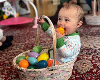 Easter bunny  loungewear with Personalized Butt Flap!