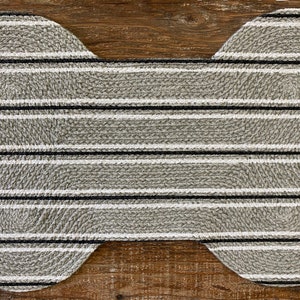 Personalized Dog Placemat Larger SizeNew Pet Gift gray/black stripe